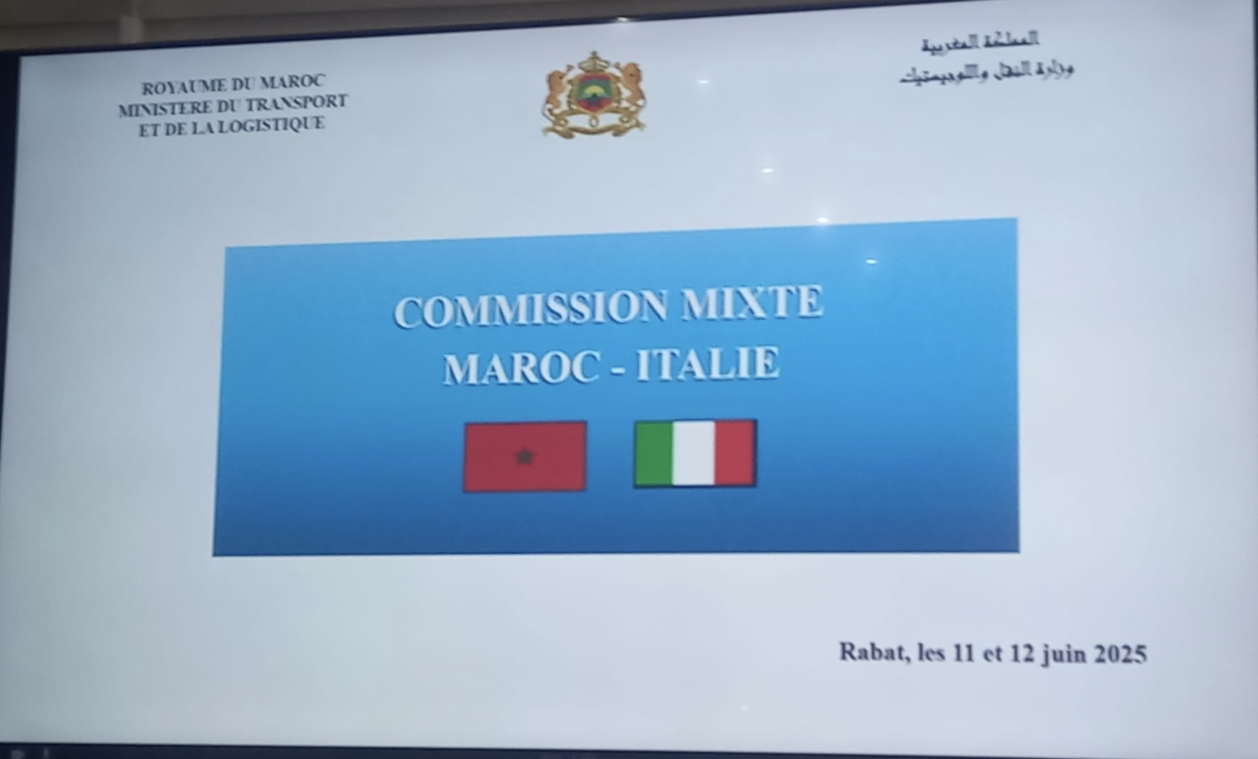 ANITA a Rabat per la riunione della Commissione mista Italia-Marocco sul trasporto internazionale delle merci